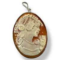 Anhänger Mandile 1922 Dame Cammei  in Silber Conchiglia 2MCICM141